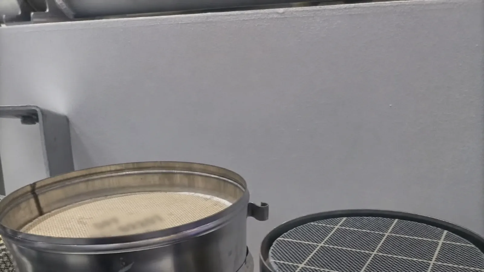 Two diesel particulate filter substrates showing different face constructions